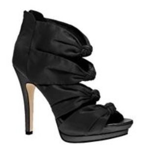 ASOS | Black Knot Front Platform Heels Sandals 9